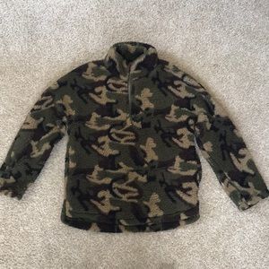Eloise Camo Sherpa Quarter-zip
